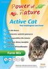 Power of Nature Active Cat Farm Mix - Sucha karma dla kota (Kurczak + Łosoś + Jagnięcina + Brązowy Ryż) 2 x 2kg