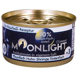 Moonlight Dinner Nr 3 (Tuńczyk + kurczak + krewetki + kałamarnica w sosie własnym) 8 x 80g
