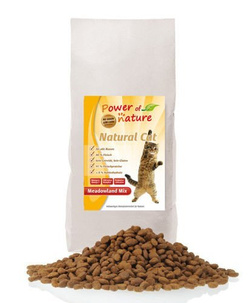 Power of Nature Natural Cat Meadowland Mix - Sucha karma dla kota (Kurczak + Indyk + Łosoś) 6kg
