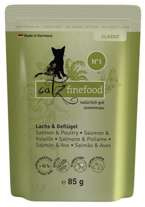 Catz Finefood Classic N.5 - Mokra karma dla kota (Łosoś + Drób) saszetka 85g