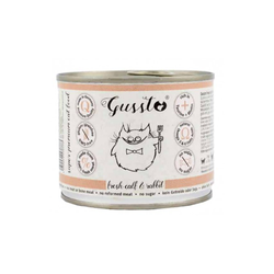 Gussto Cat Fresh Calf with Rabbit (Świeża cielęcina + Królik) - 6 x 200g