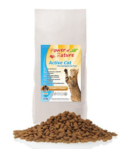 Power of Nature Active Cat Cookie's Choice - Sucha karma dla kota (Kurczak + Brązowy Ryż) 12kg