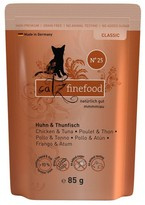 Catz Finefood Classic N.25 - Mokra karma dla kota (Kurczak + Tuńczyk) saszetka 85g