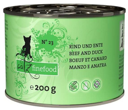 Catz Finefood Classic N.23 - Mokra karma dla kota (Wołowina + Kaczka) 200g