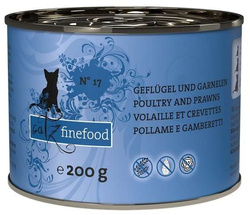Catz Finefood Classic N.17 - Mokra karma dla kota (Drób + Krewetki) 200g