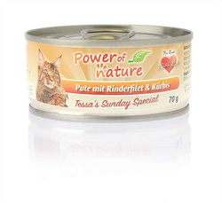 Power of Nature Tessas Sunday Special Pute mit Rinderfilet (Indyk + Wołowina) - 6 x 70g