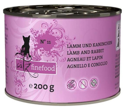 Catz Finefood Classic N.11 - Mokra karma dla kota (Jagnięcina + Królik) 200g