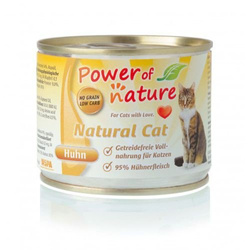 Power of Nature Natural Cat - Mokra karma dla kota (Kurczak) - puszka 6 x 200g