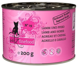 Catz Finefood Classic N.19 - Mokra karma dla kota (Jagnięcina + Konina) 200g