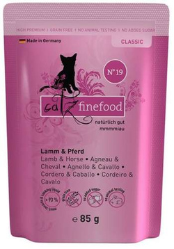Catz Finefood Classic N.19 (Jagnięcina + Konina) 85g