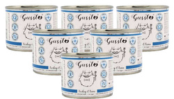 Gussto Cat Fresh Turkey with Tuna (Świeży Indyk + Tuńczyk) - 6 x 200g
